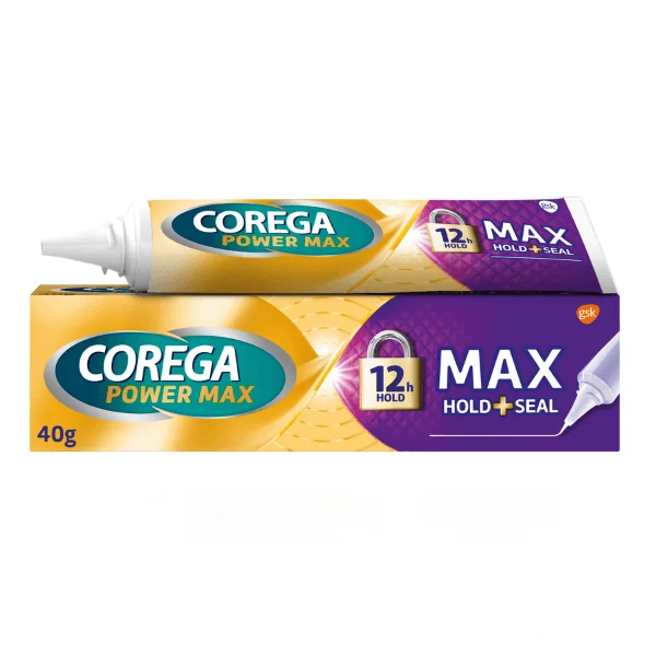 Φωτογραφία προϊόντος: GLAXO Corega Max Hold+Seal Στερεωτική Κρέμα Τεχνητής Οδοντοστοιχίας 40gr