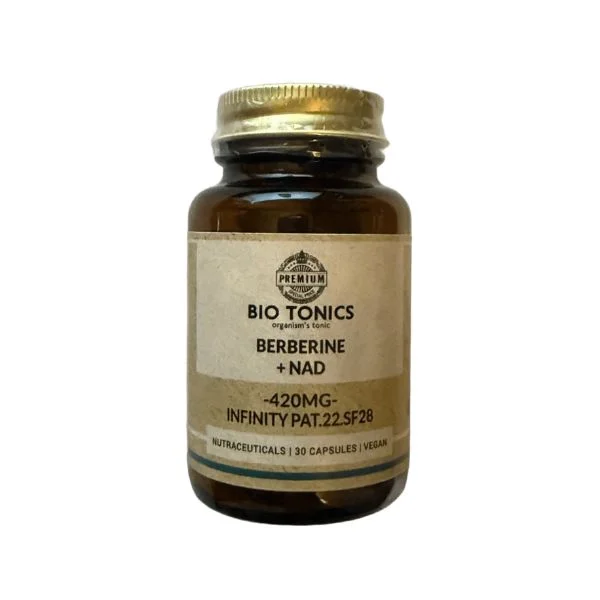Φωτογραφία προϊόντος: Bio Tonics Premium Βερβερίνη + NAD 420mg 30 φυτικές κάψουλες - Bio Tonics
