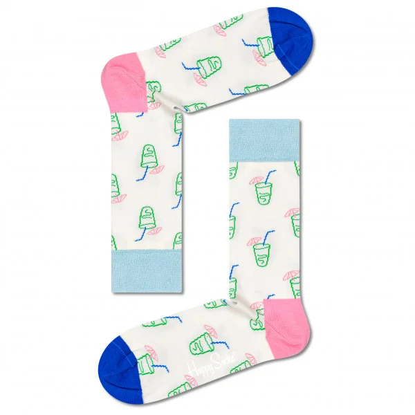 Φωτογραφία προϊόντος: Unisex Κάλτσες Happy Socks Lemonade Sock LND01 - 41-46, ΛΕΥΚΟ