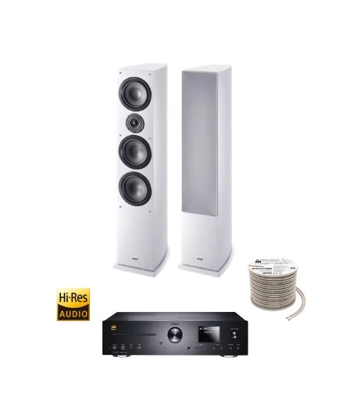 Φωτογραφία προϊόντος: HECO, Magnat, Oehlbach Πακέτο Stereo Hi-Fi με Ενισχυτή Magnat MC 400, Ηχεία HECO Victa Elite 702 White και Καλώδιο Oehlbach