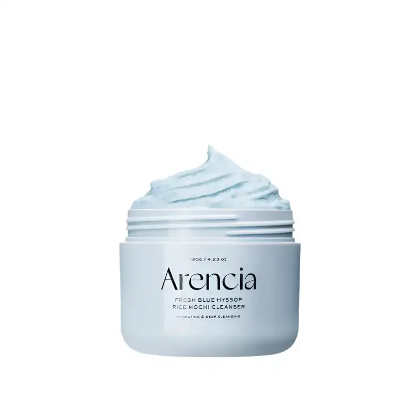 Φωτογραφία προϊόντος: OEM Arencia Fresh Blue Hyssop Rice Mochi Καθαρισμού Προσώπου για Ακνεϊκές Επιδερμίδες 120gr