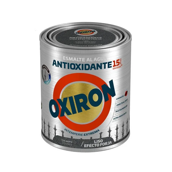 Φωτογραφία προϊόντος: OXIRON Liso Forja Agua - Αντισκωριακό Τελικό Χρώμα (All in One) Νερού 0.75l - Titan