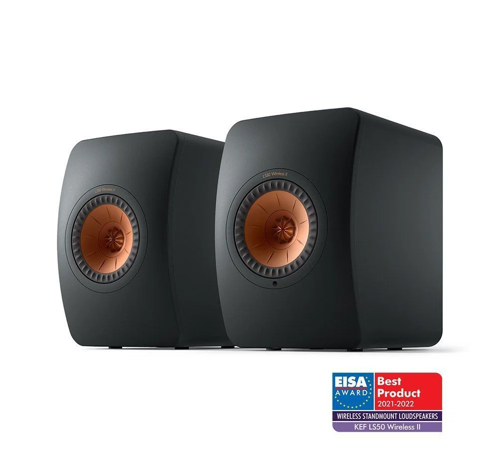 Φωτογραφία προϊόντος: Kef LS50 Wireless II HiFi Ηχεία Βιβλιοθήκης 5,25'' Carbon Black (Ζεύγος)