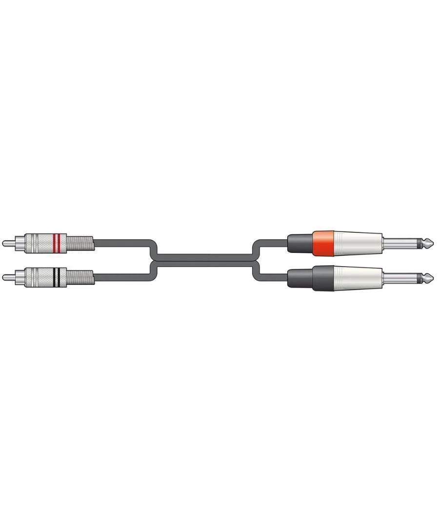 Φωτογραφία προϊόντος: Citronic 2R-2M6J150 Καλώδια Ήχου 2 x 6.3mm Mono Jack - 2 x RCA 1,5m (Τεμάχιο)