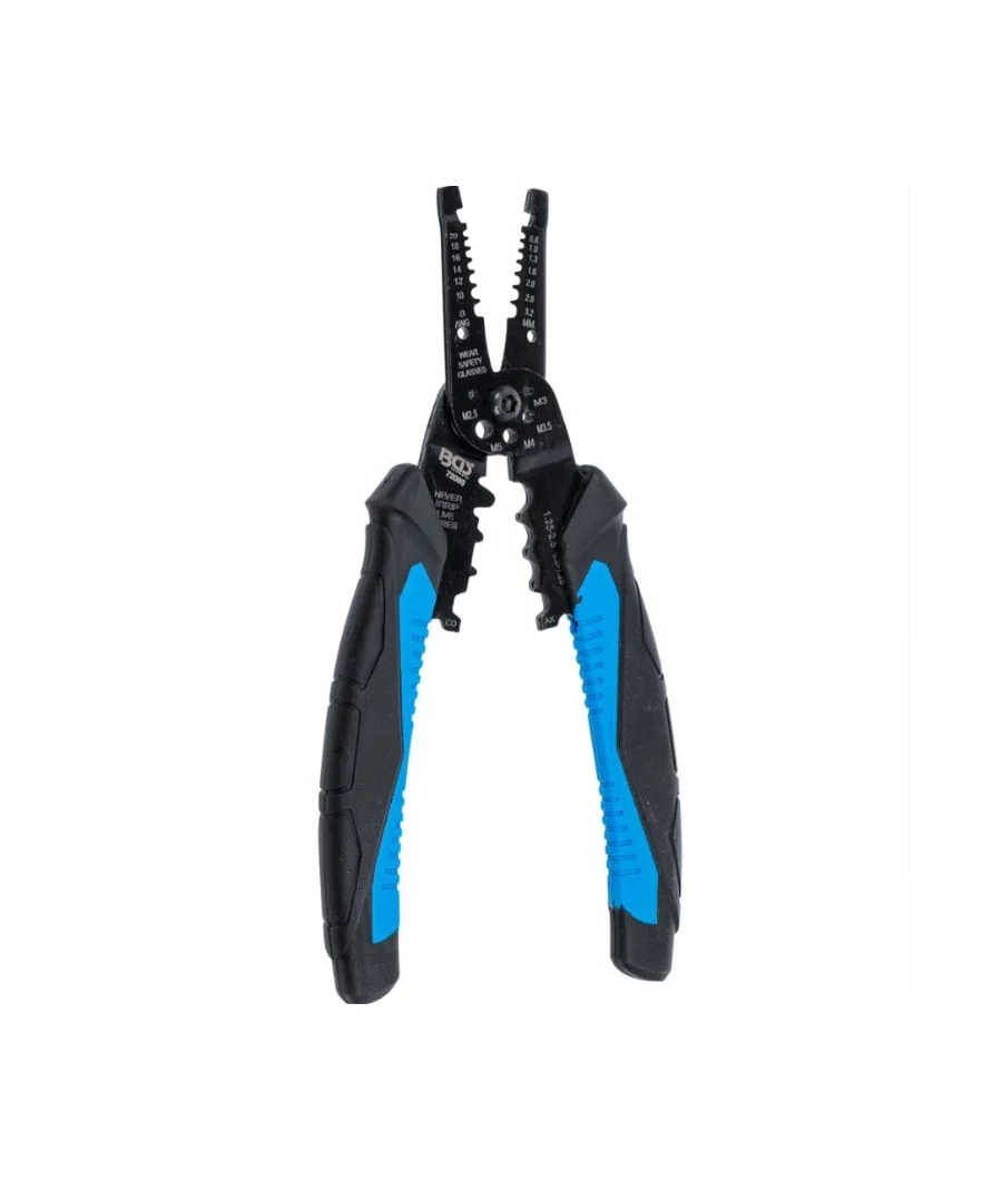 Φωτογραφία προϊόντος: Ampire BGS TECHNIC BGS-72095 Πένσα απογύμνωσης και σύσφιξης καλωδίων 210 mm (Τεμάχιο)