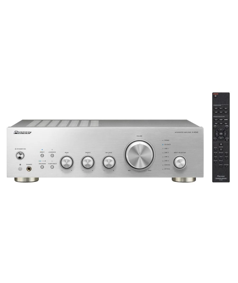 Φωτογραφία προϊόντος: Pioneer A-40AE Ολοκληρωμένος Ενισχυτής 2 Καναλιών 60W + 60W Silver (Τεμάχιο)