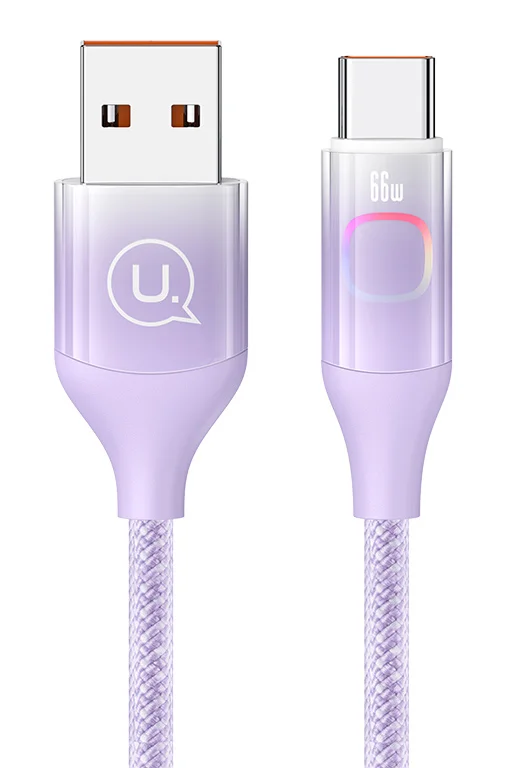 Φωτογραφία προϊόντος: USAMS καλώδιο USB-C σε USB US-SJ636, 66W, 1.2m, μωβ