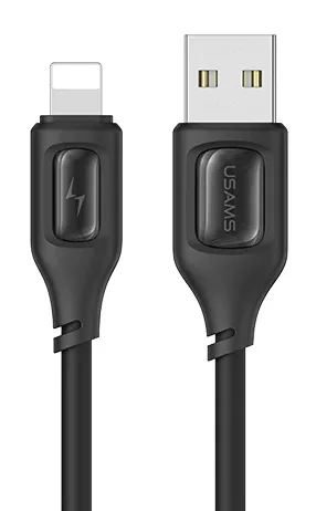 Φωτογραφία προϊόντος: USAMS καλώδιο Lightning σε USB US-SJ618, 2.4A, 1m, μαύρο