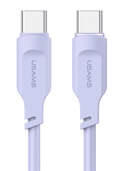 Φωτογραφία προϊόντος: USAMS καλώδιο USB-C σε USB-C US-SJ567, 100W PD, 1.2m, μωβ