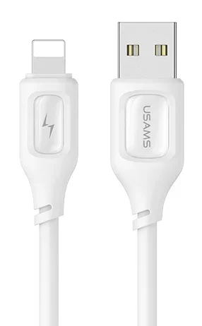 Φωτογραφία προϊόντος: USAMS καλώδιο Lightning σε USB US-SJ618, 2.4A, 1m, λευκό