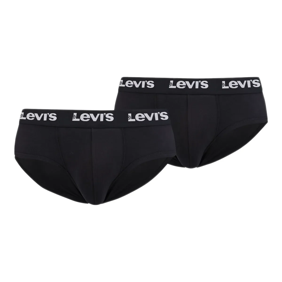 Φωτογραφία προϊόντος: Levi's Ανδρικό Slip Repeat Logo Brief - Διπλό Πακέτο, Χρώμα Μαύρο