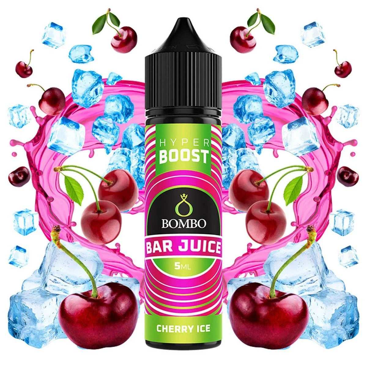 Φωτογραφία προϊόντος: Bombo Bar Juice Hyper Boost Flavor Shot Cherry Ice 5ml/60ml