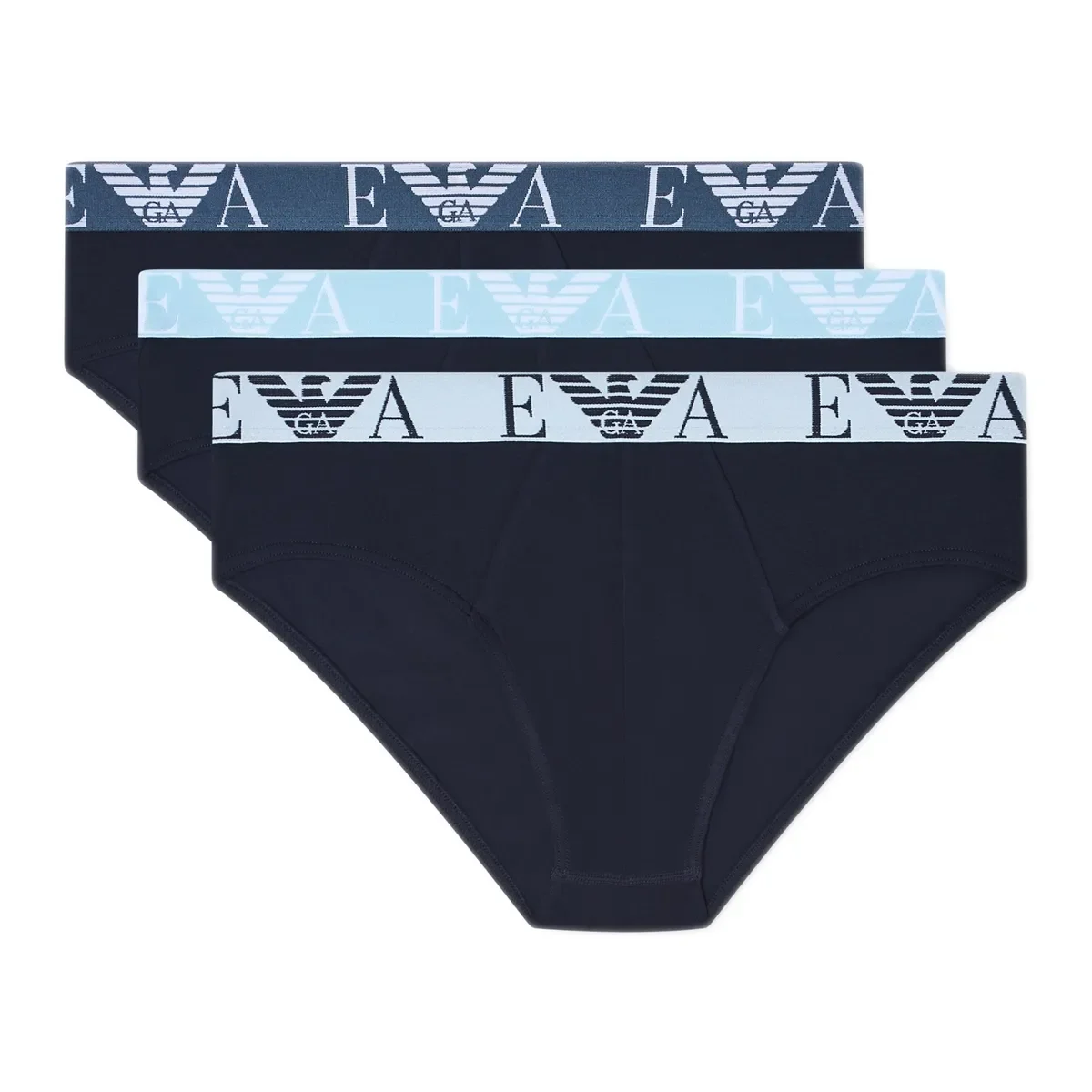 Φωτογραφία προϊόντος: Emporio Armani Ανδρικό Slip Bold Monogram Logo - Τριπλό Πακέτο, Χρώμα Σκούρο Μπλε