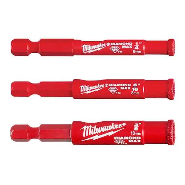 Φωτογραφία προϊόντος: MILWAUKEE 4932498368 Ποτηροτρύπανα Διαμαντέ 6/8/10mm για Γρανίτη Σετ 3τμχ