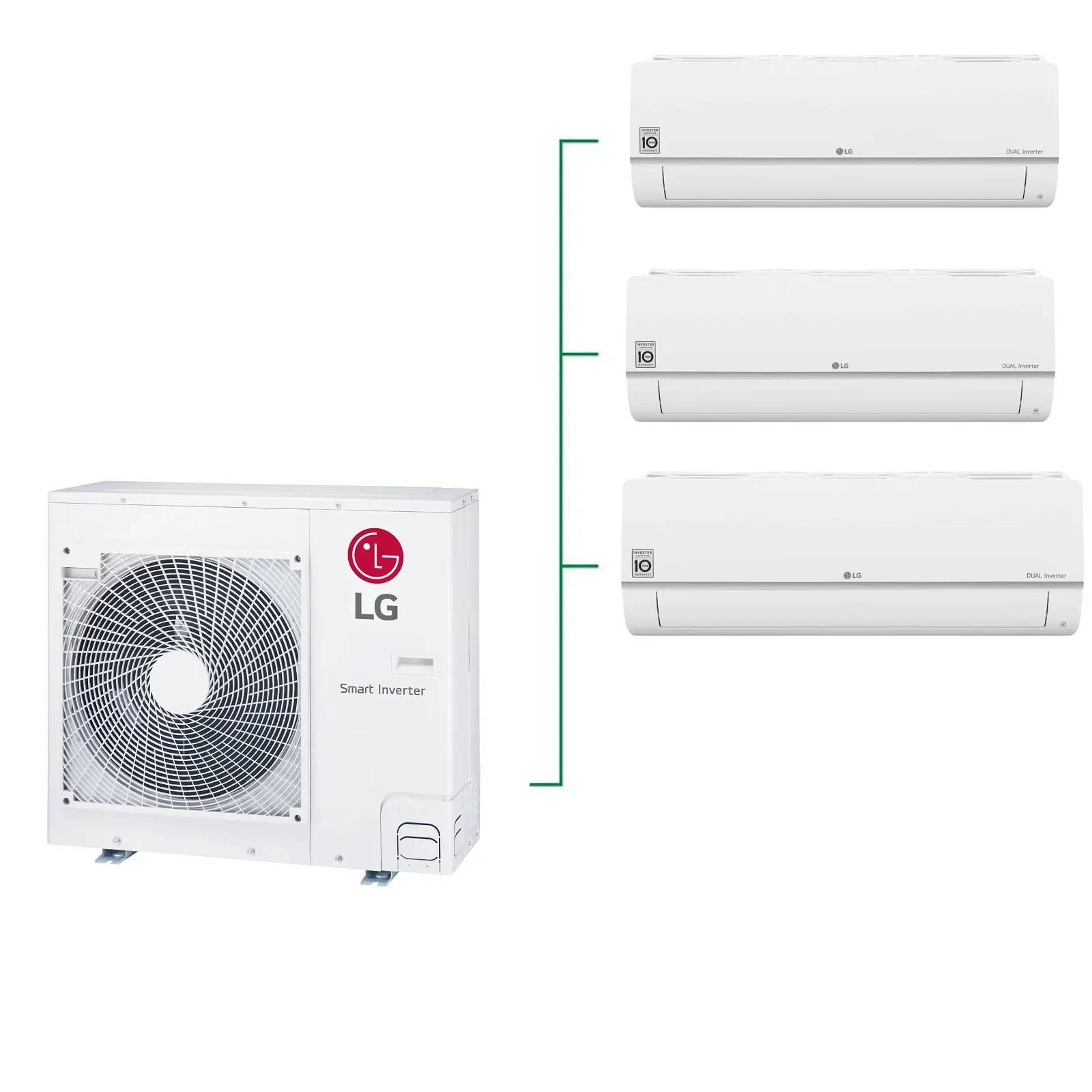 Φωτογραφία προϊόντος: Κλιματιστικό LG MULTI inverter MU5R30.U36A0 + 2 OCEAN S09EZ 9000BTU + 1 OCEAN S18EZ 18000BTU