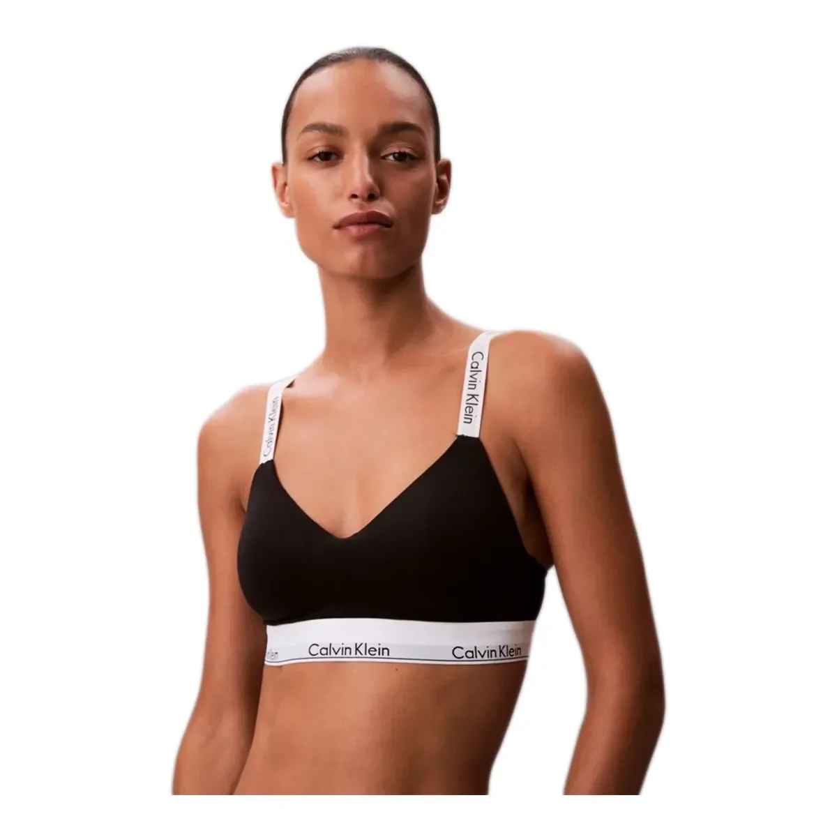 Φωτογραφία προϊόντος: Calvin Klein Γυναικείο Μπουστάκι Lightly Lined - Icon Cotton Modal, Χρώμα Μαύρο