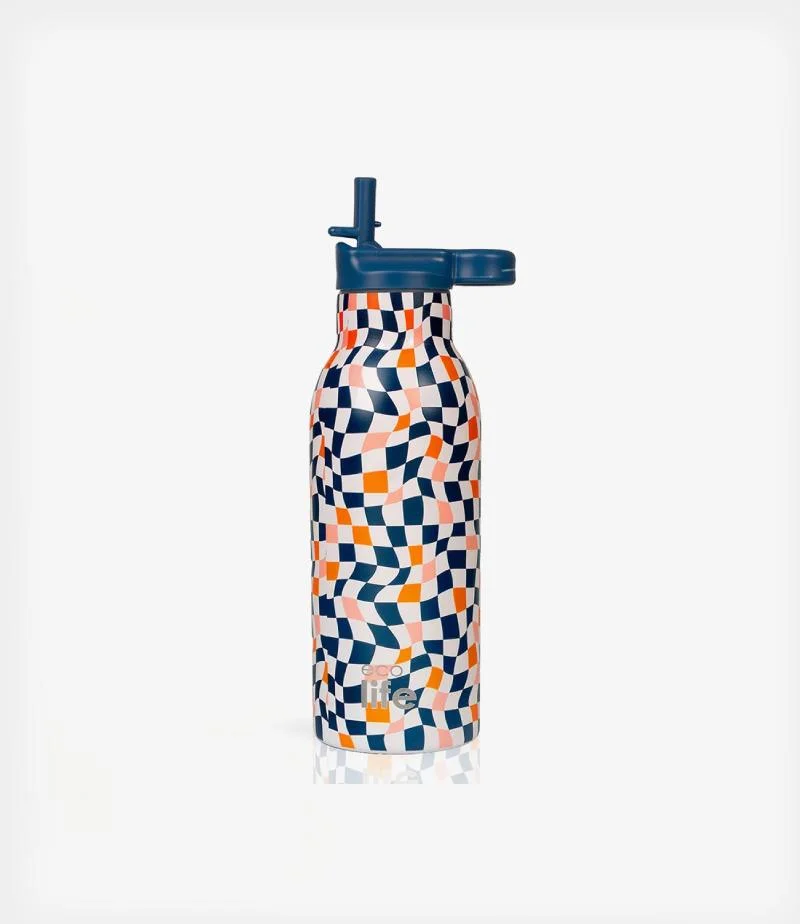 Φωτογραφία προϊόντος: Ecolife Color Squares Thermos 550ml | Με Εσωτερικό Καλαμάκι
