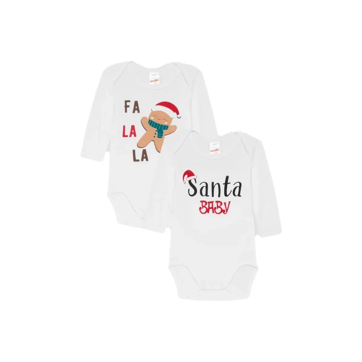 Φωτογραφία προϊόντος: Minerva Βρεφικό Φορμάκι Unisex X-Mas Falala - Διπλό Πακέτο, Χρώμα Λευκό