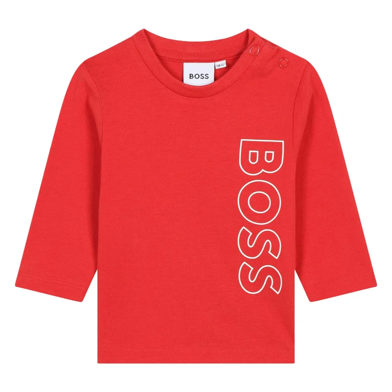 Φωτογραφία προϊόντος: Μπλούζα παιδική BOSS Kidswear Logo-Print RED