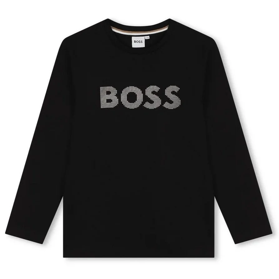 Φωτογραφία προϊόντος: Μπλούζα παιδική BOSS Kidswear Logo-Print Black