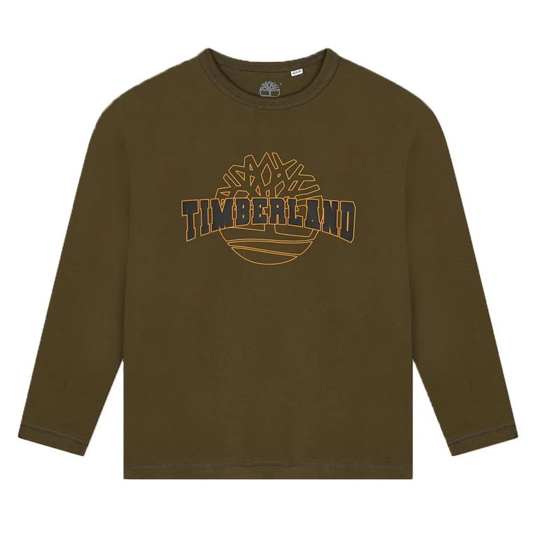 Φωτογραφία προϊόντος: Μπλούζα παιδική Timberland Logo Long Sleeve Olive Tree