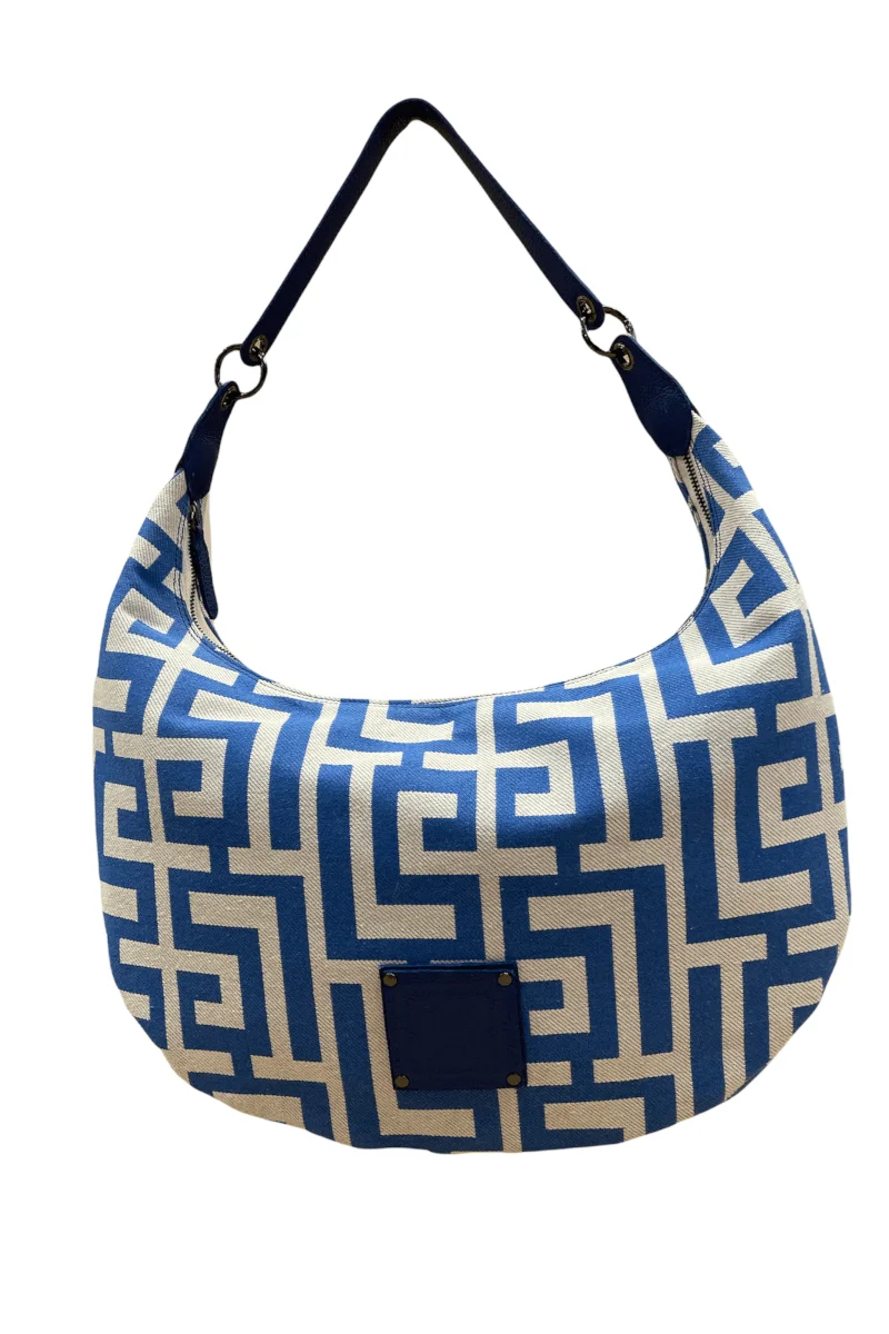 Φωτογραφία προϊόντος: Midneto Electra Beige Blue Labyrinth Bag