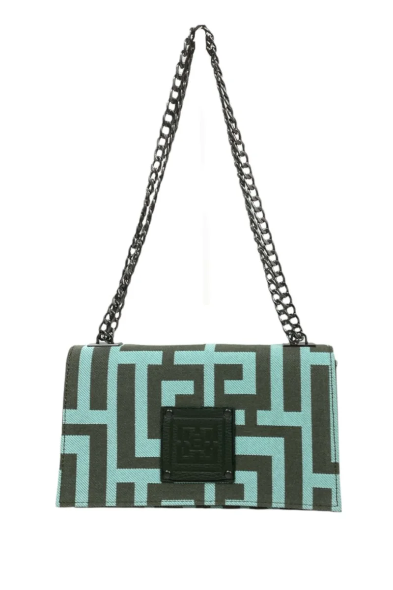 Φωτογραφία προϊόντος: Midneto Delos Mint Khaki Labyrinth Bag