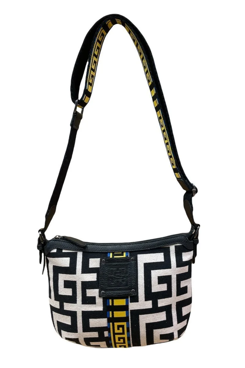 Φωτογραφία προϊόντος: Midneto Pasiphae Beige Black Labyrinth Bag