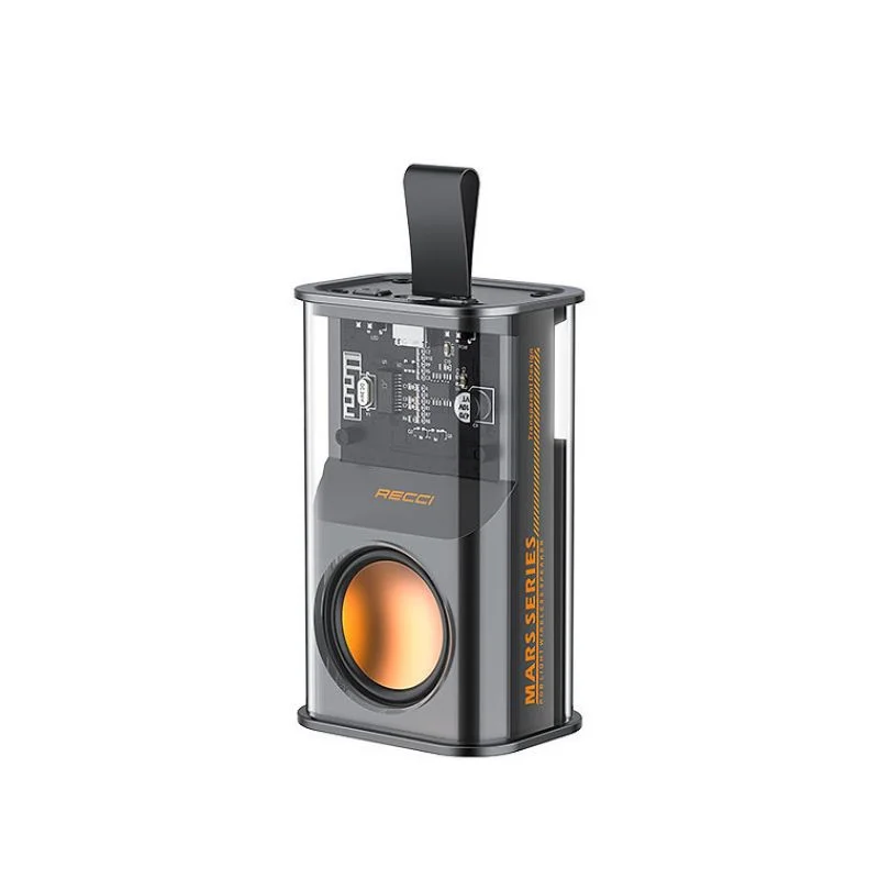 Φωτογραφία προϊόντος: Recci W30 Ηχείο Bluetooth με Διάρκεια Μπαταρίας έως 3 ώρες Μαύρο