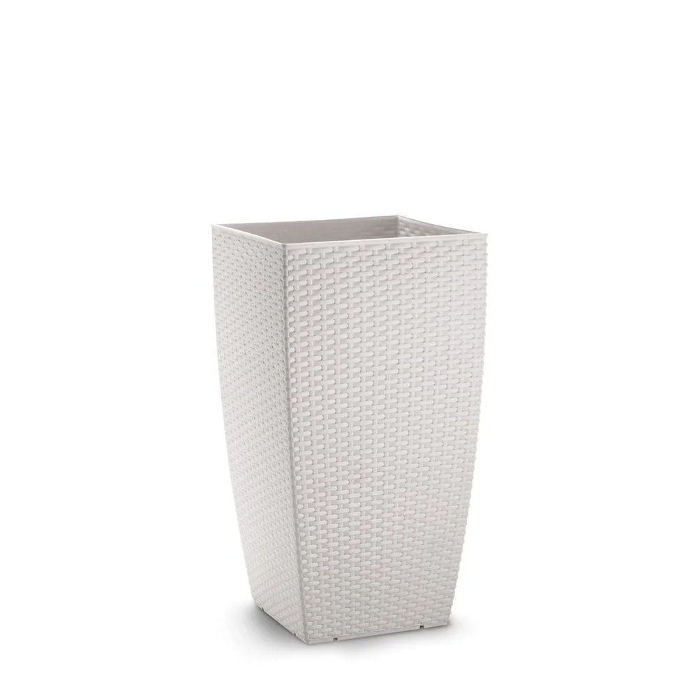 Φωτογραφία προϊόντος: Plastona natura γλάστρα 65lt - 36x36x66cm Λευκό Φλοράλ-WF / 102896