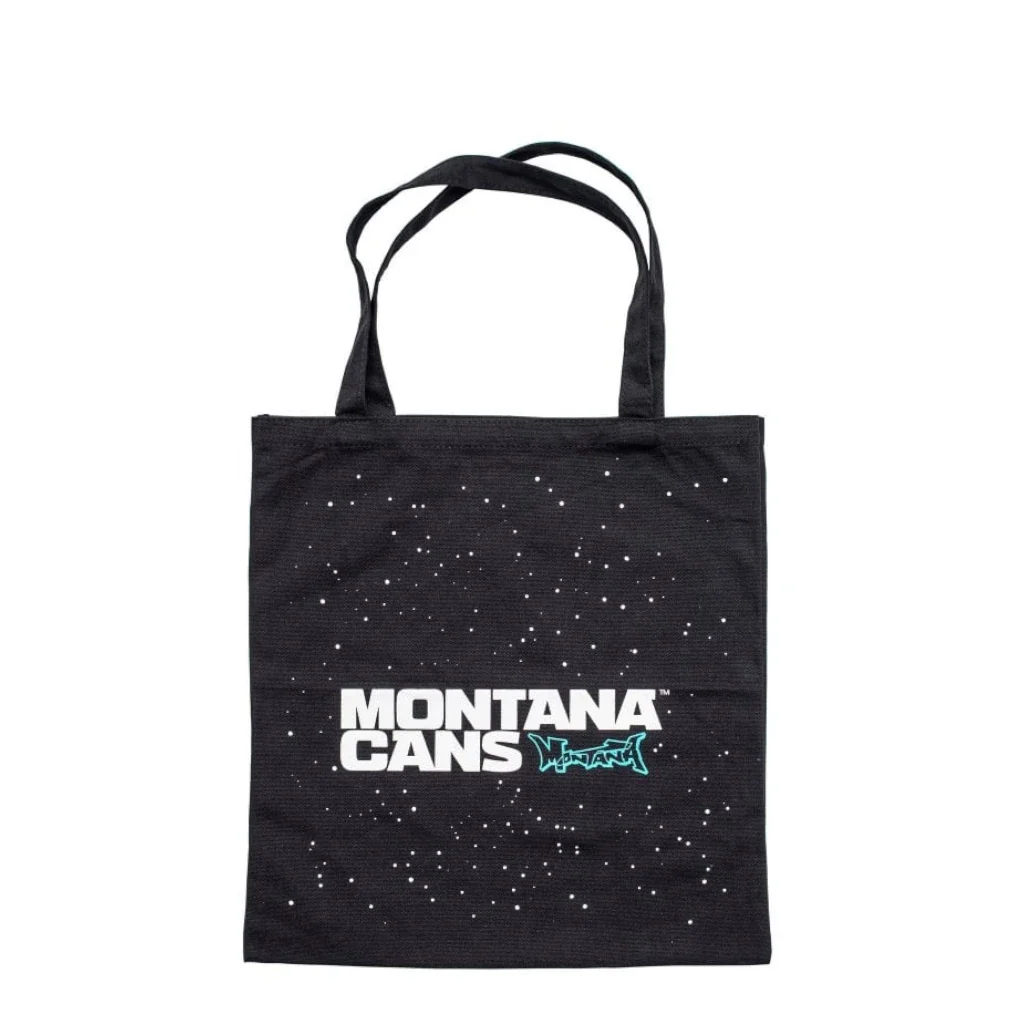 Φωτογραφία προϊόντος: MONTANA CANS MONTANA COTTON BAG TYPO LOGO STARS BLACK