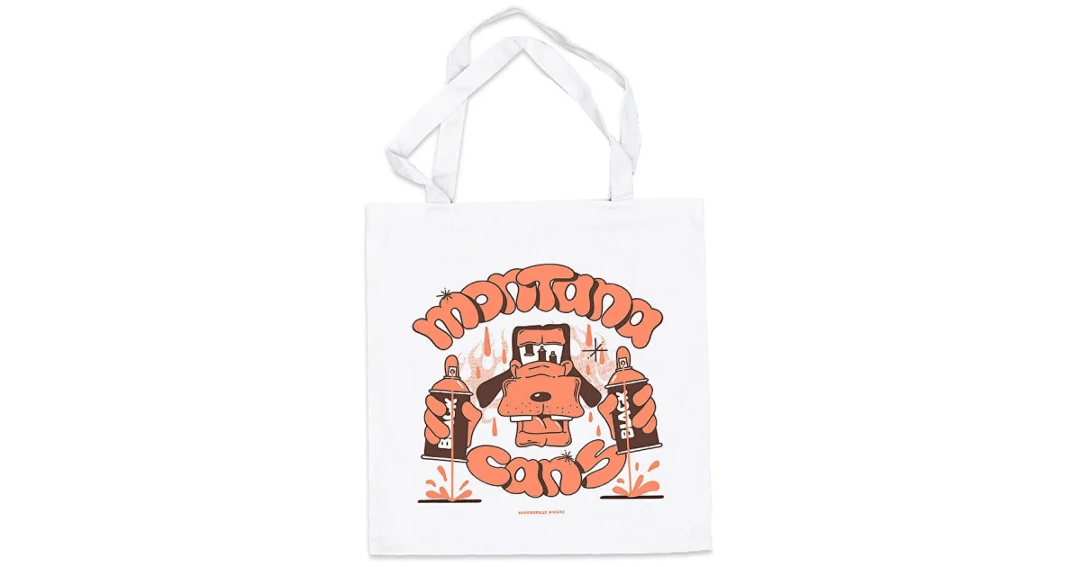 Φωτογραφία προϊόντος: MONTANA CANS MONTANA COTTON BAG BLACK DOG WHITE