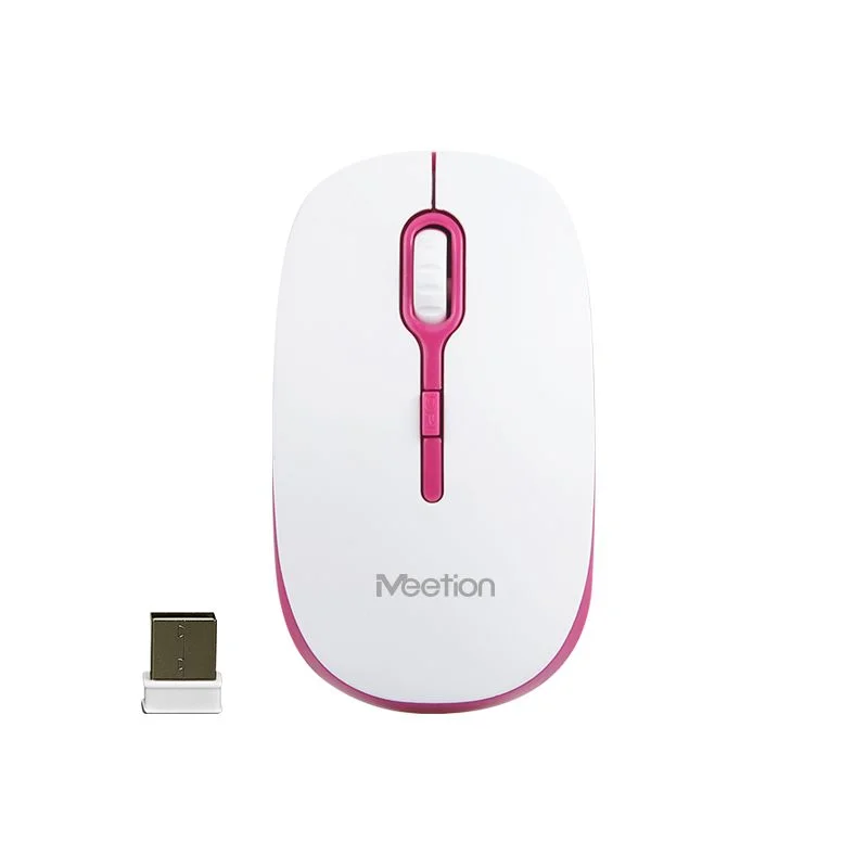 Φωτογραφία προϊόντος: Meetion MT-R547 2.4G White/Red - Ασύρματο Ποντίκι Office