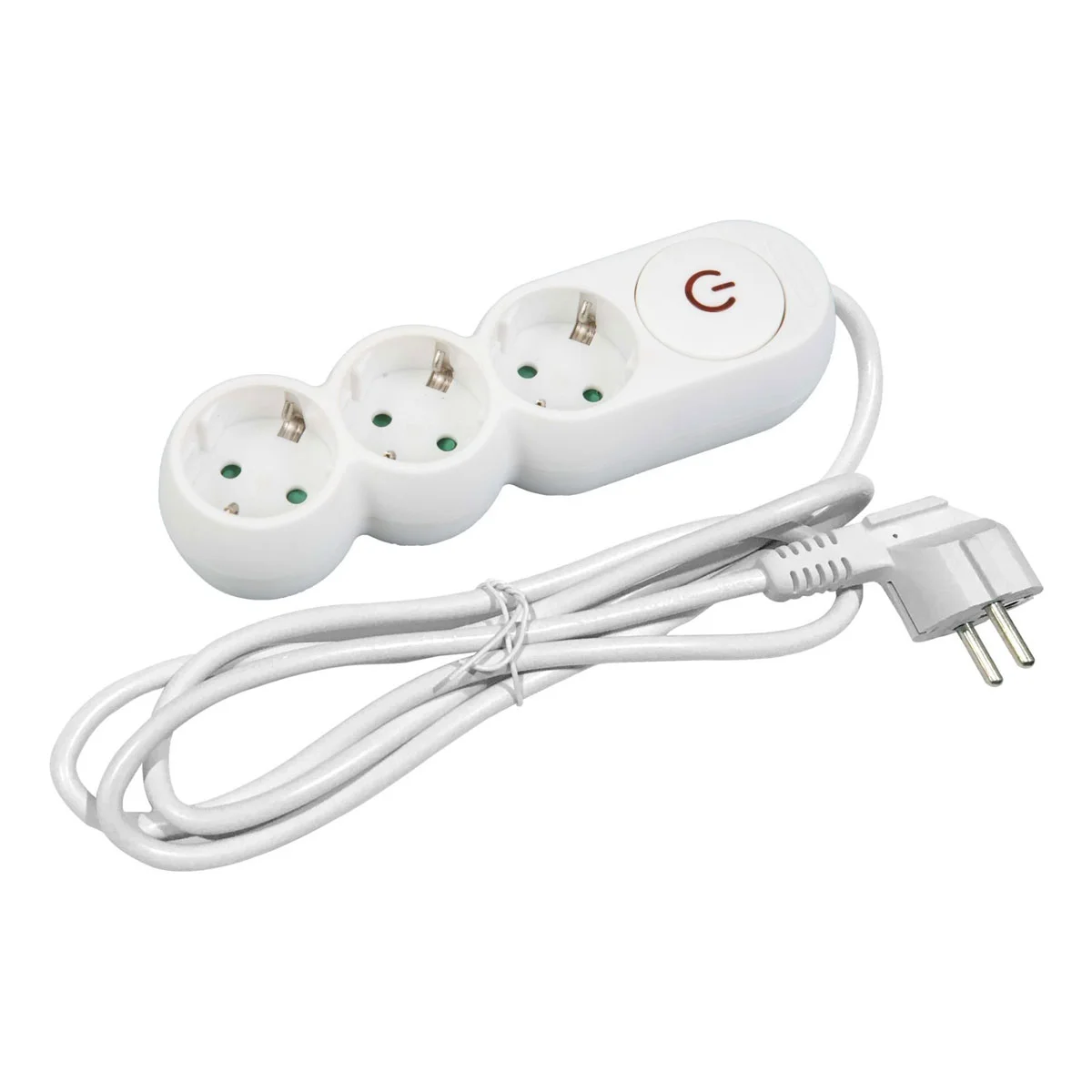 Φωτογραφία προϊόντος: Entac Socket Extension Design Cord 3 Sockets 1.5m - Πολύπριζο 3 θέσεων με διακόπτη
