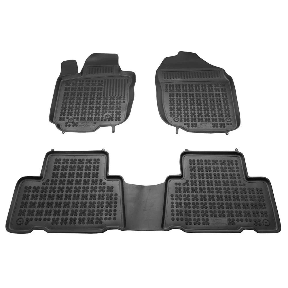Φωτογραφία προϊόντος: Toyota RAV4 (2006-2012) 5D λαστιχένια μαύρα πατάκια σκαφάκια Rezaw Plast - 3τμχ