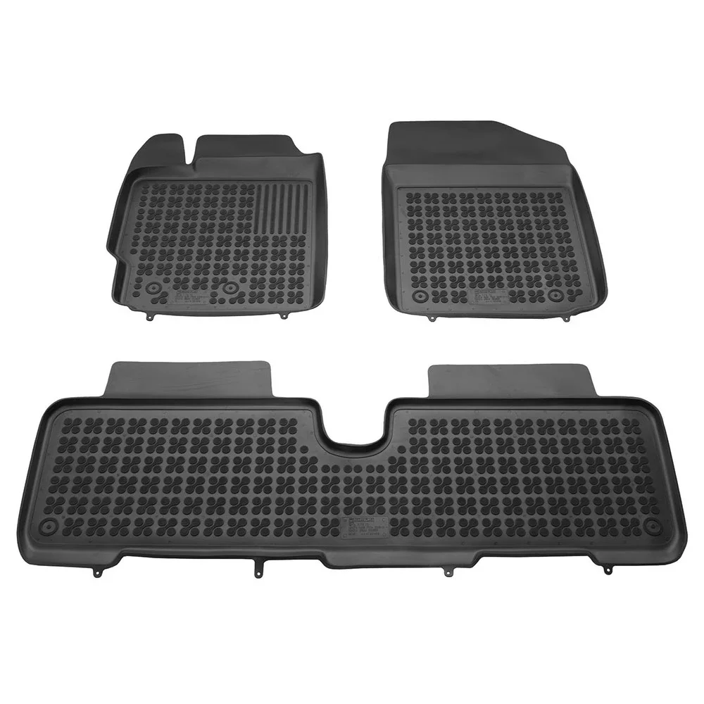 Φωτογραφία προϊόντος: Toyota Yaris (2005-2011) / Urban Cruiser 4x2 (2009-2014) λαστιχένια μαύρα πατάκια σκαφάκια Rezaw Plast - 3τμχ