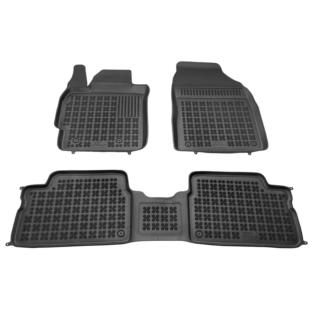 Φωτογραφία προϊόντος: Toyota Auris (2007-2012) / Corolla (2006-2012) λαστιχένια μαύρα πατάκια σκαφάκια Rezaw Plast - 3τμχ