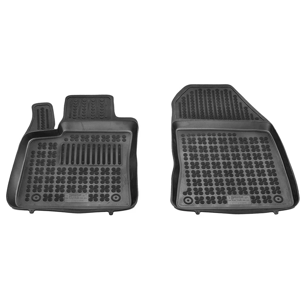 Φωτογραφία προϊόντος: Ford Transit Courier (2014+) μπροστινά λαστιχένια μαύρα πατάκια σκαφάκια Rezaw Plast - 2τμχ