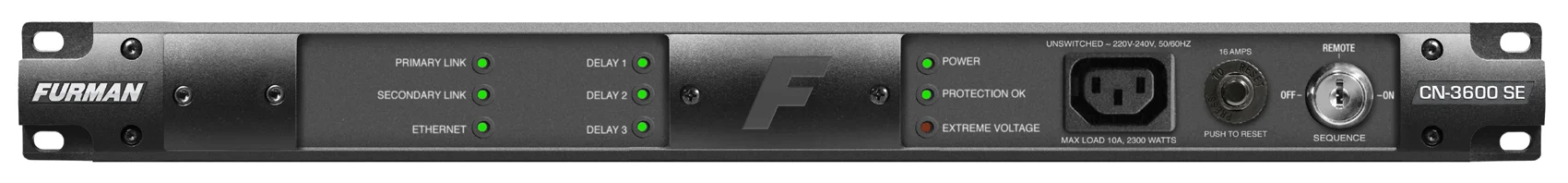 Φωτογραφία προϊόντος: Furman CN-3600 SE - Σταθεροποιητής Τάσης με Smart Sequencer 16Α