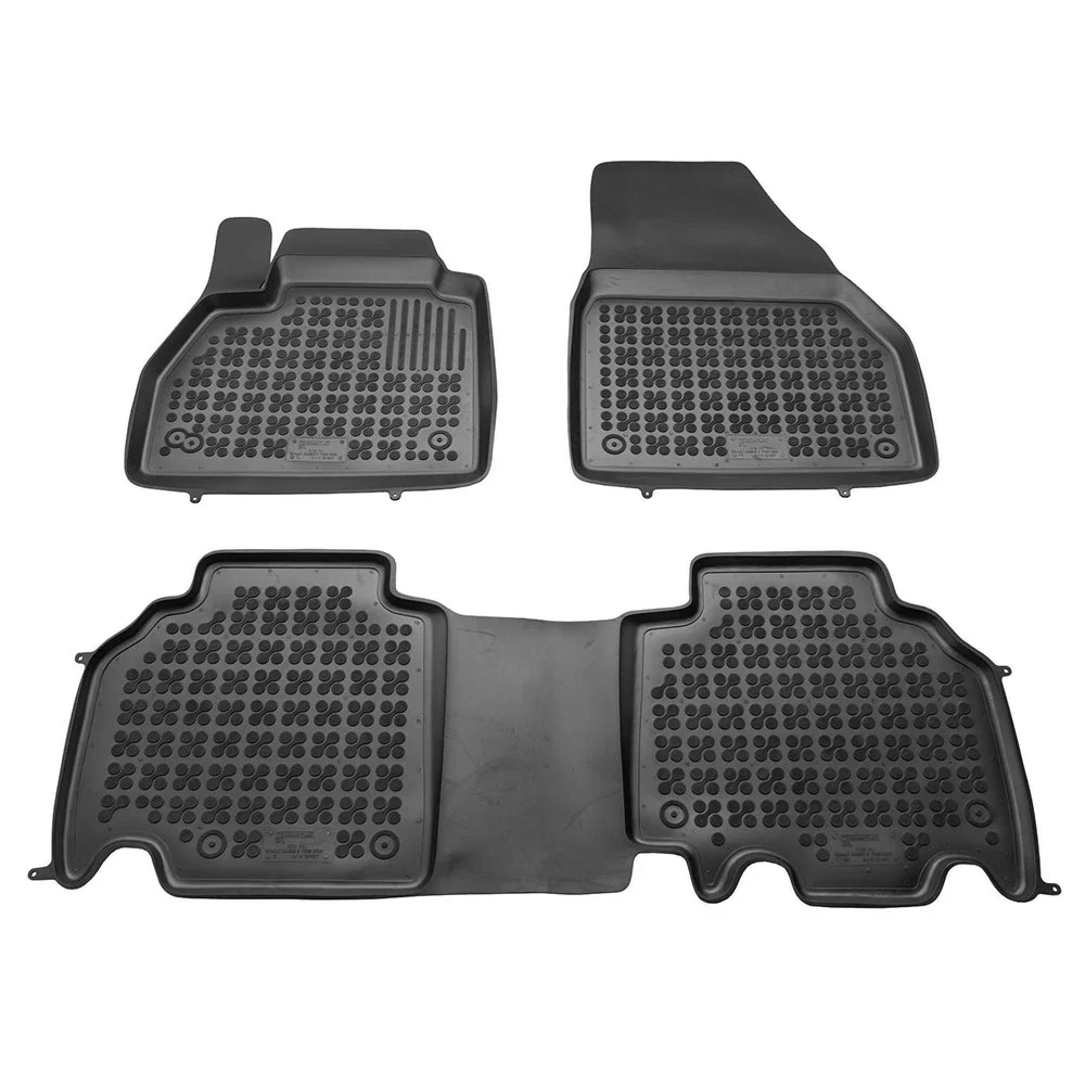 Φωτογραφία προϊόντος: Renault Kangoo (2008-2021) λαστιχένια μαύρα πατάκια σκαφάκια Rezaw Plast - 3τμχ