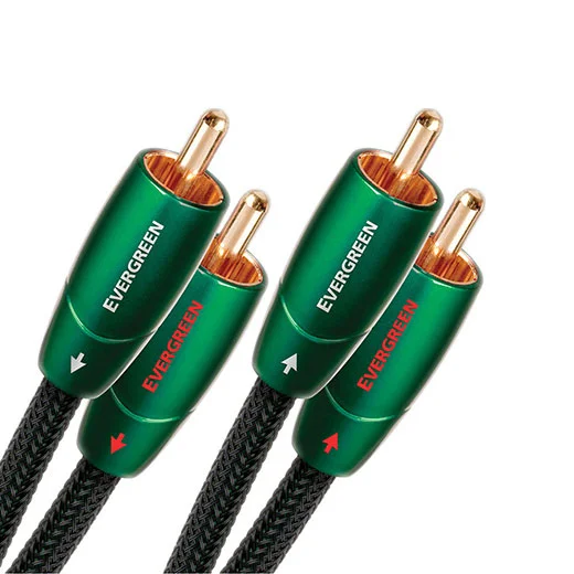 Φωτογραφία προϊόντος: AudioQuest Evergreen 2x RCA male - 2x RCA male 0.6m - Καλώδιο Audio Interconnect