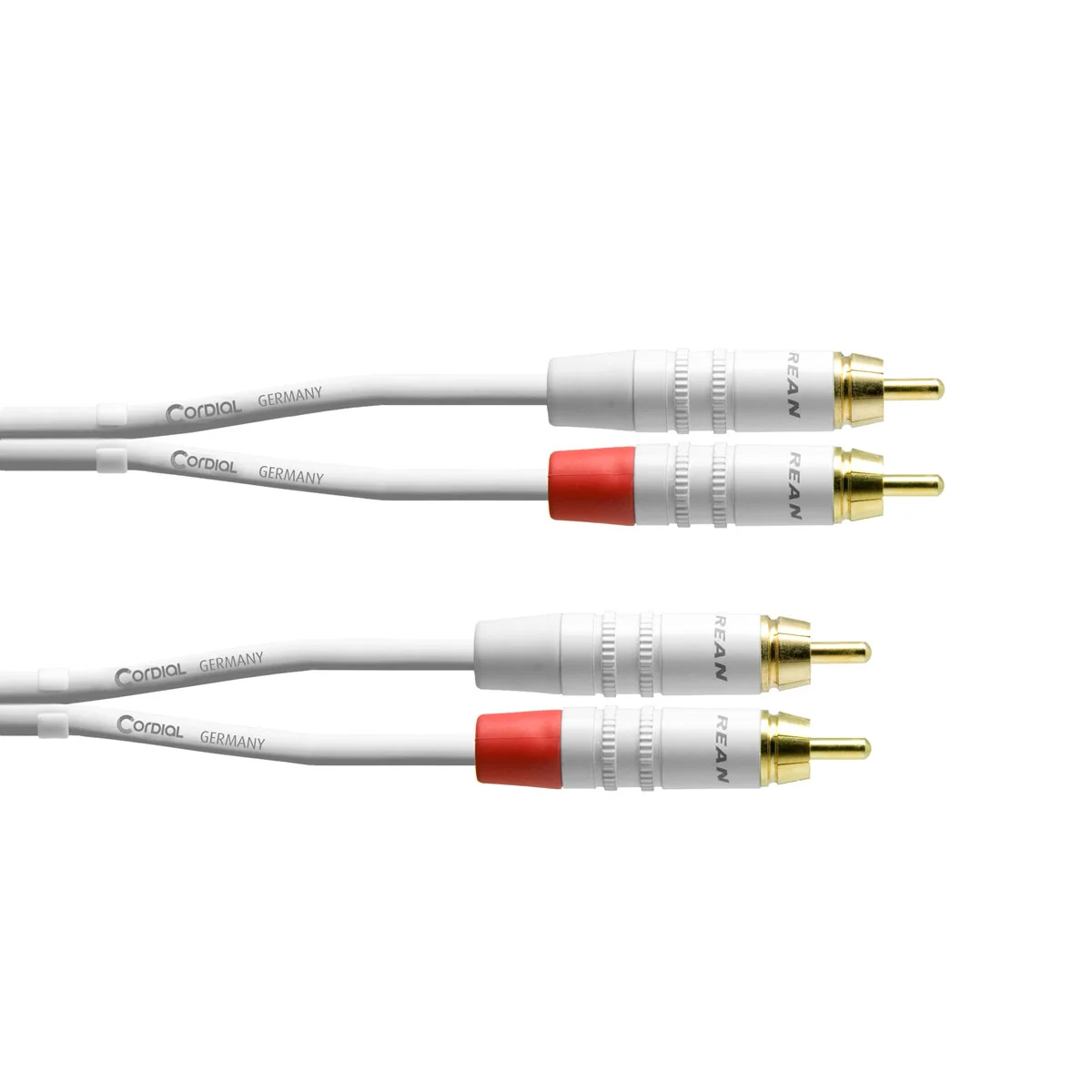 Φωτογραφία προϊόντος: Cordial CFU 1.5 CC Snow - Καλώδιο 2 RCA - 2 RCA 1.5 μέτρα