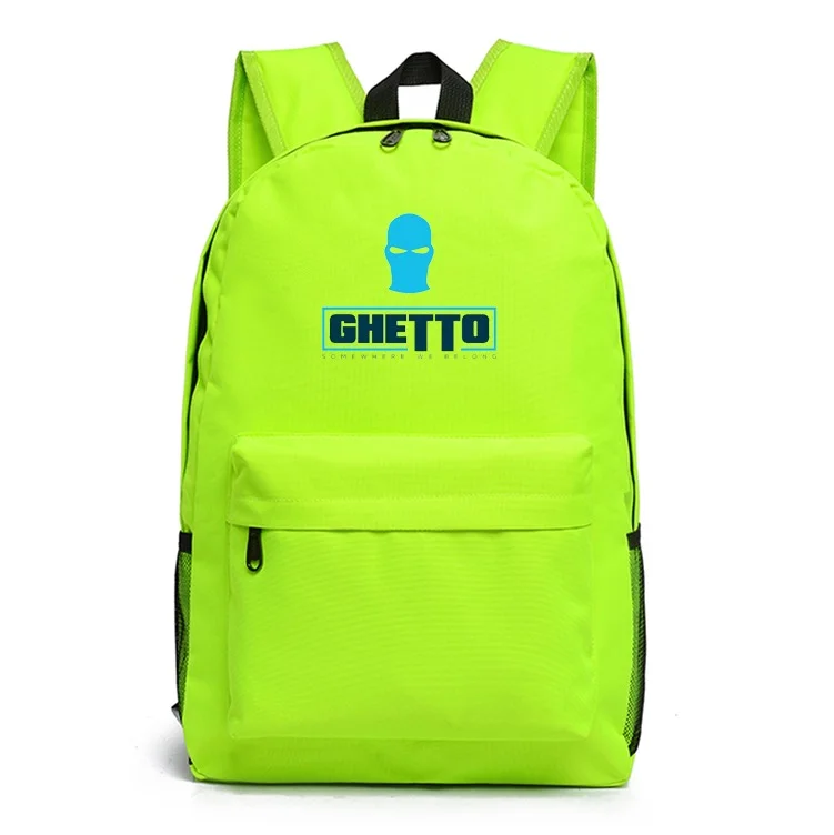 Φωτογραφία προϊόντος: Ghetto Sport Backpack Mask Logo Unisex | Lightweight Streetwear Backpack Green