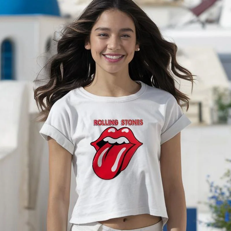Φωτογραφία προϊόντος: Prime T-Shirt Λευκό με σχέδιο Rolling Stones 8260-1