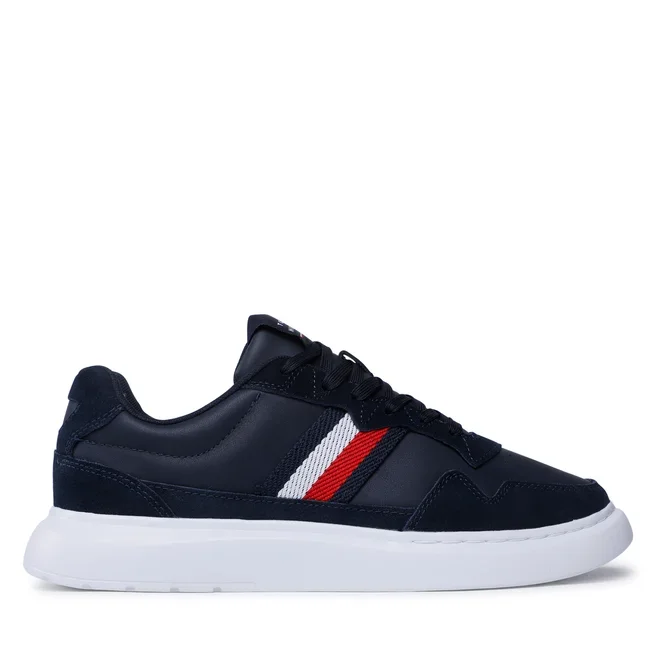 Φωτογραφία προϊόντος: Ανδρικά Sneakers Tommy Hilfiger Lightweight Leather Mix Cup FM0FM04427 - 46, ΜΠΛΕ