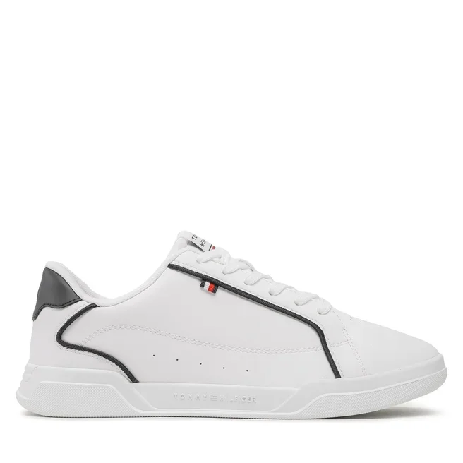 Φωτογραφία προϊόντος: Ανδρικά Sneakers Tommy Hilfiger Lo Cup Leather FM0FM04429 - 44, ΛΕΥΚΟ