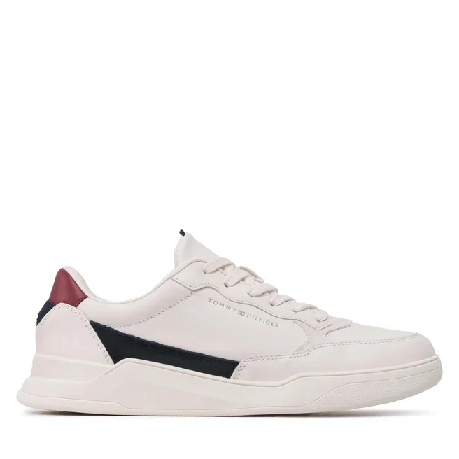 Φωτογραφία προϊόντος: Ανδρικά Sneakers Tommy Hilfiger Elevated Cupsole Leather FM0FM04490 - 45, ΛΕΥΚΟ