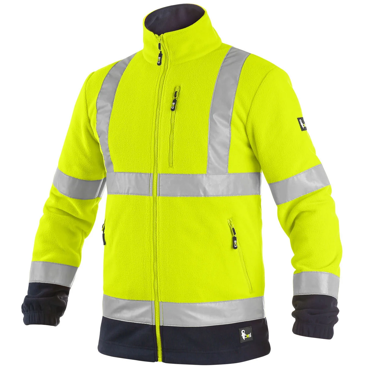 Φωτογραφία προϊόντος: CANIS SAFETY Ζακέτα Εργασίας fleece high vis CXS Preston yellow-blue