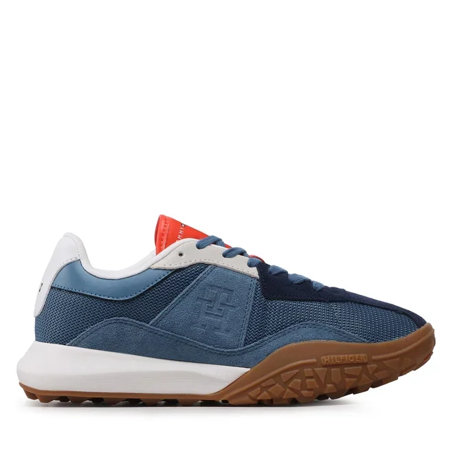 Φωτογραφία προϊόντος: Ανδρικά Sneakers Tommy Hilfiger Retro Modern Runner Mix FM0FM04499 - 46, ΜΠΛΕ