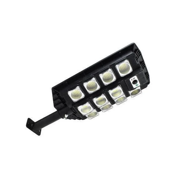 Φωτογραφία προϊόντος: Ηλιακός Προβολέας 286LED SMD Λευκού Φωτισμού με Αισθητήρα Κίνησης & Τηλεχειρισμό OEM W7101A-4 - Μαύρο